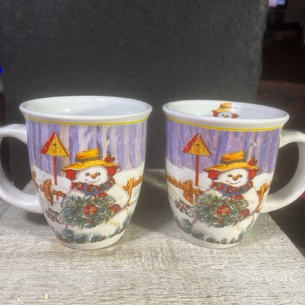 Two Snowmen Mugs